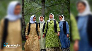 لباس محلی زنان - روستای بالا محله - چوبر - تالش